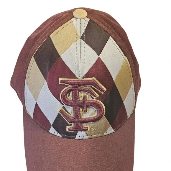 Vtg FSU Seminoles Top of the World Hat Fitted Diamond Pattern US Patent Pending - Picture 4 of 8